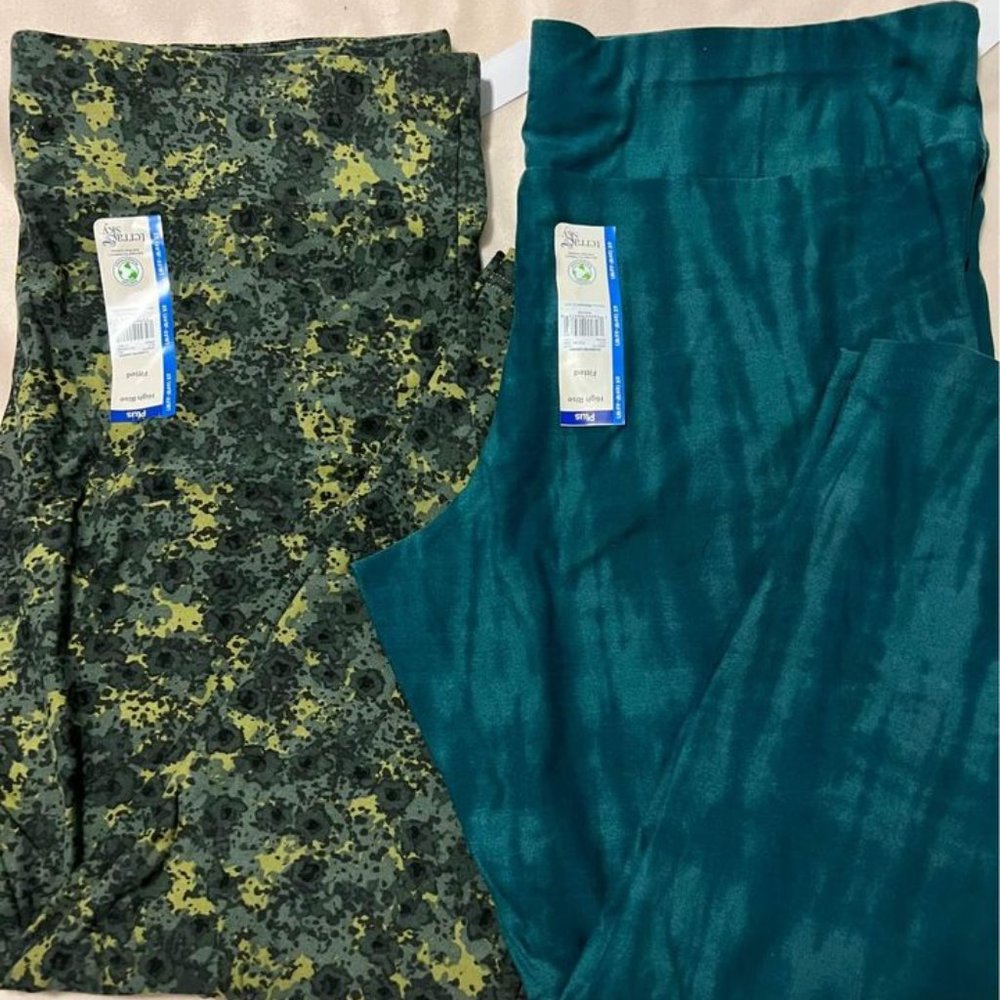 TERRA & SKY - Leggings 2X - High Rise and Soft - 2